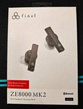 Final ZE8000 MK2 ANC Bluetooth Wireless Earphones Black Used