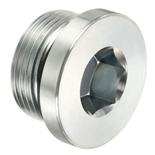 M33*2 Hex Head Pipe Fitting Plug, Male Thread 45# Steel Plug