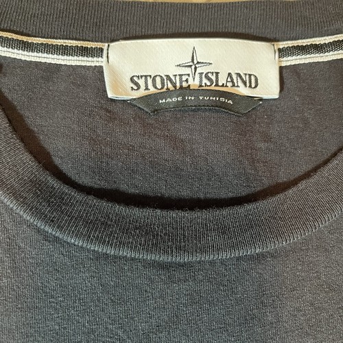 Stone Island Men’s L T-Shirt Spell Out Logo Graphic Print Camo Streetwear - Picture 3 of 13