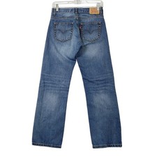 Levi's 505 Jeans Size 14 Reg 27x27 Youth Regular Fit Blue Denim