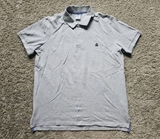 Brooks Brothers 1818 Slim Fit Gray Performance Polo Shirt Men's Size XL