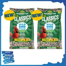 Pennington Classic Wild Bird Feed and Seed, 40 lb. Bag, Dry, 2 Pack