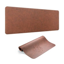Leather Desk Pad Protector, Office Desk Mat, Large Laptop Mouse Pad, PU Non-S...