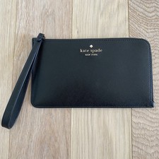 Kate Spade Lucy Wristlet Black Saffiano Leather