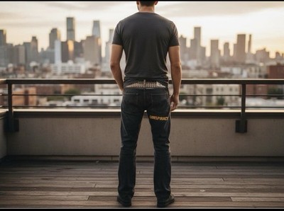 Stussy x Neighborhood BONEYARDS CONSPIRACY Denim Jeans Black S