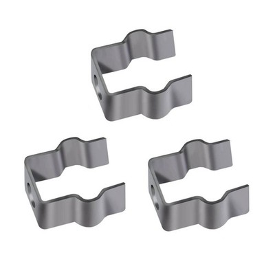 3x Side Brush Metal Mount Clips Easy Installation Directly Replace