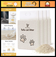 Ultra Absorbent Tofu Cat Litter - Strong Clumping, Odor Control, Flushable, Low