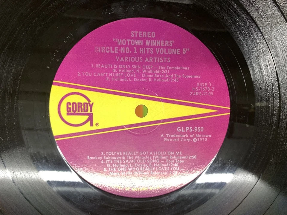 V.A(THE TEMPTATIONS/FOUR TOPS) MOTOWN WINNERS' CIRCLE - NO. 1 HITS, VOLUME 5... - Image 2 of 2
