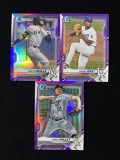2021 Topps Bowman Chrome Purple Austin Wells Jared Kelley /250 Lot*3 QI95