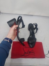 Christian Louboutin EU 39.5 US 9.5 WOMENS New Black Miss Jane Sandal