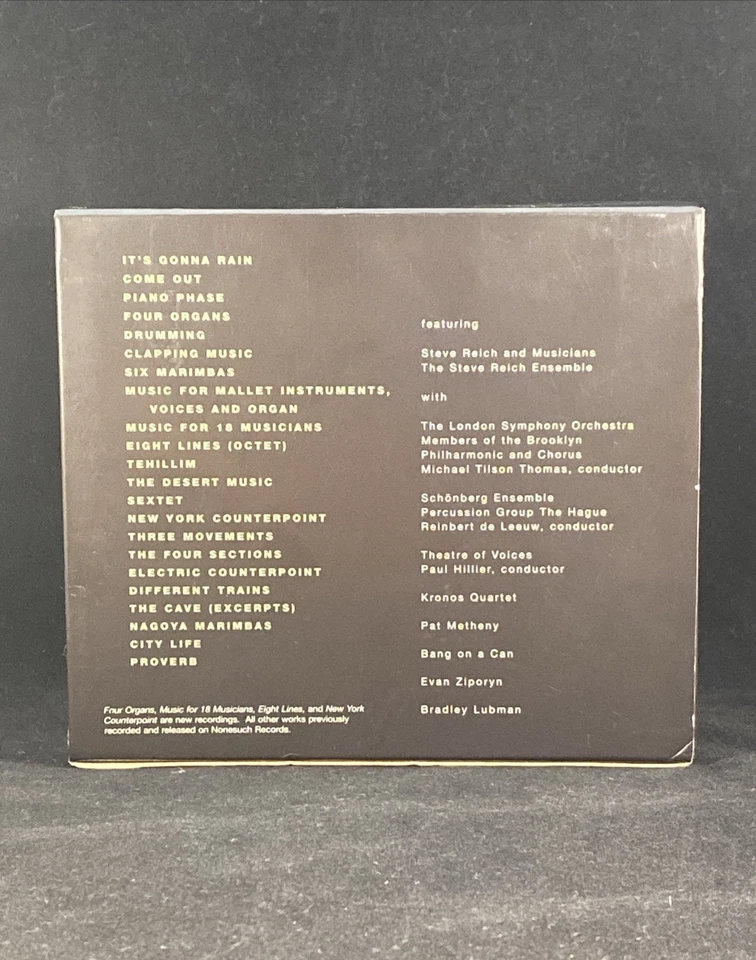Steve Reich WORKS 1965-1995 10 CD BOX SET - Image 2 of 4