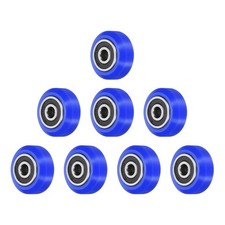 8Pcs 3D Printer Wheel with 625RS Linear Bearing for 3D Printer, Blue