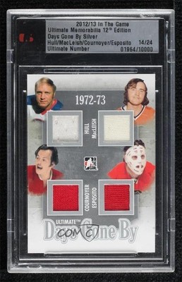 2012-13 ITG Ultimate Memorabilia 12th Edition Silver 14/24 Bobby Hull HOF uk2