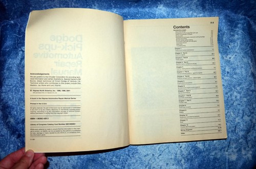 Dodge Pick-ups, 1994-2001 (Haynes Repair Manuals) - Picture 11 of 13