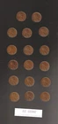 1934  to  1939  P+D+S  - 17 COINS   -NICER  EXTRA  FINES-  LINCOLN CENT SET #31L