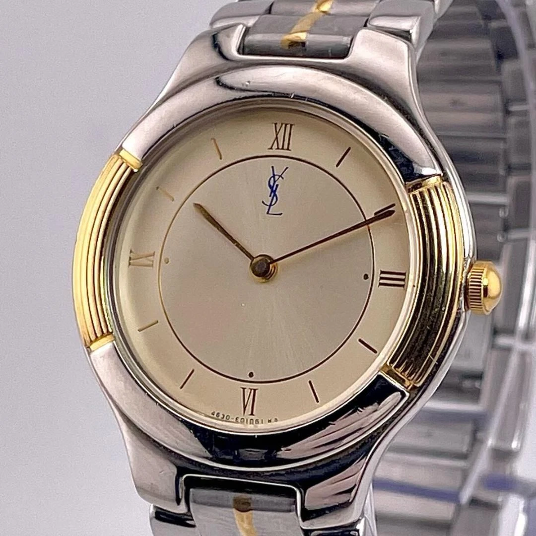 SAINT LAURENT (YSL) Orologio uomo Yves Saint Laurent oro romano a batteria