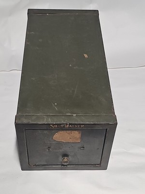 Shaw Walker Single Drawer Industrial Steel File Cabinet 16 X 7 X 8