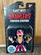 NEW 1 of 50 Micro Brawler Wrestling Figure Bret Hart Hitman WWE WWF AEW WCW ECW