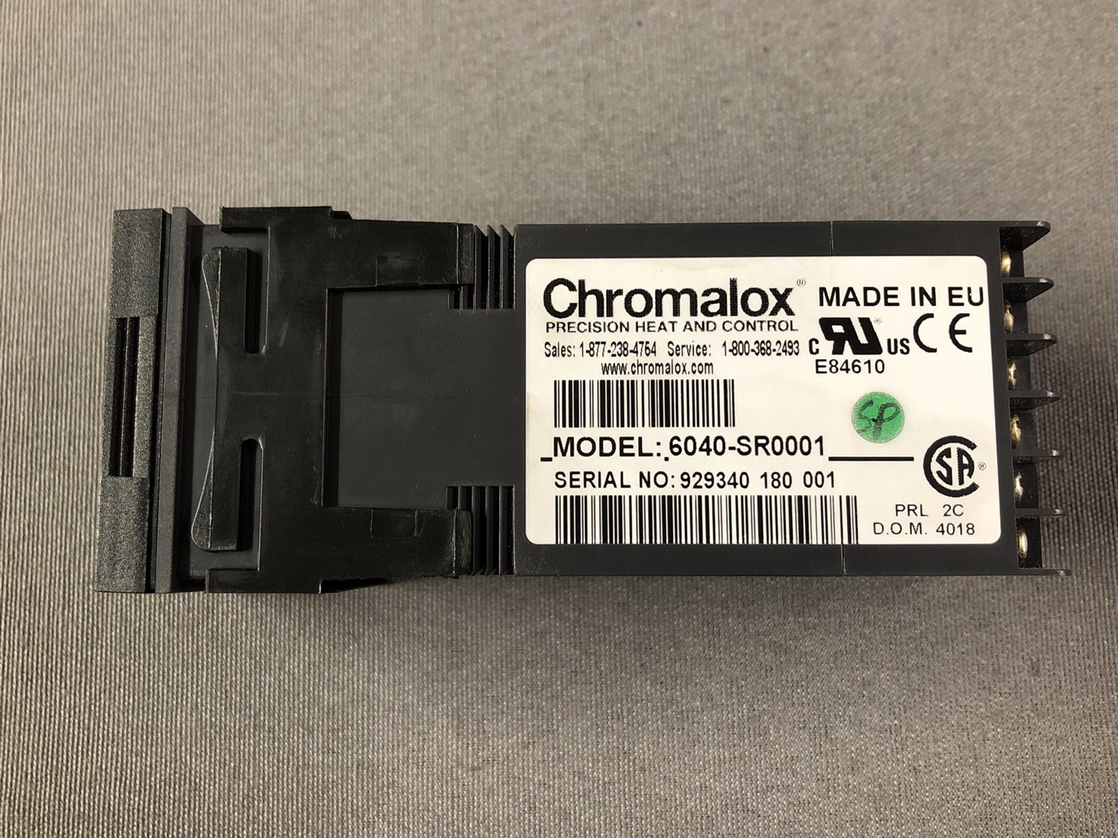 Chromalox 6040-SR0001 Temp./Process Controller 1/16 DIN Univ. Input 24-48V AC/DC