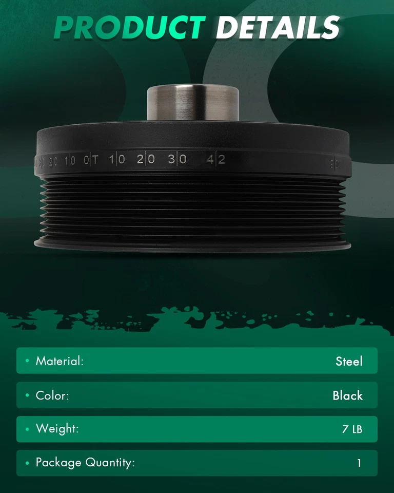 Balanceador harmônico 3,0L para Mercedes-Benz E320 GL320 GL350 ML320 ML350 R320 V6 - Imagem 3 de 4