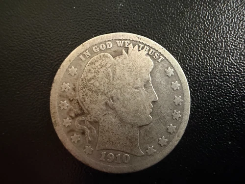1910 US Barber SILVER Quarter