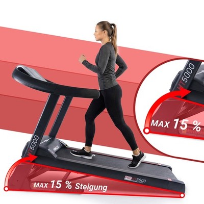 Laufband Klappbar mit Steigung 15% Fitness Joggen Heimtrainer App 2600 Watt