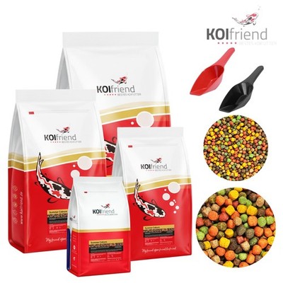 Koifutter Summer Colours  2,5 - 15 kg 3 mm 6 mm Koi Spirulina Fischfutter Fisch