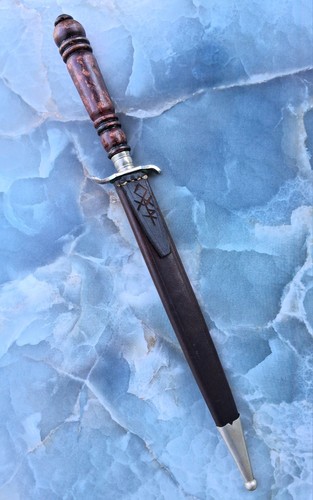 ~RARE~VINTAGE Solingen Germany Paul Seilheimer Dagger Knife With German Runes~