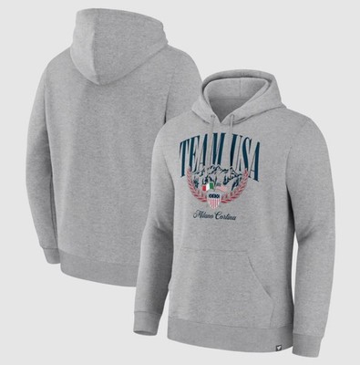 Team USA 2026 Winter Olympics Laurels Hoodie - Gray Size S-XL Fanmade
