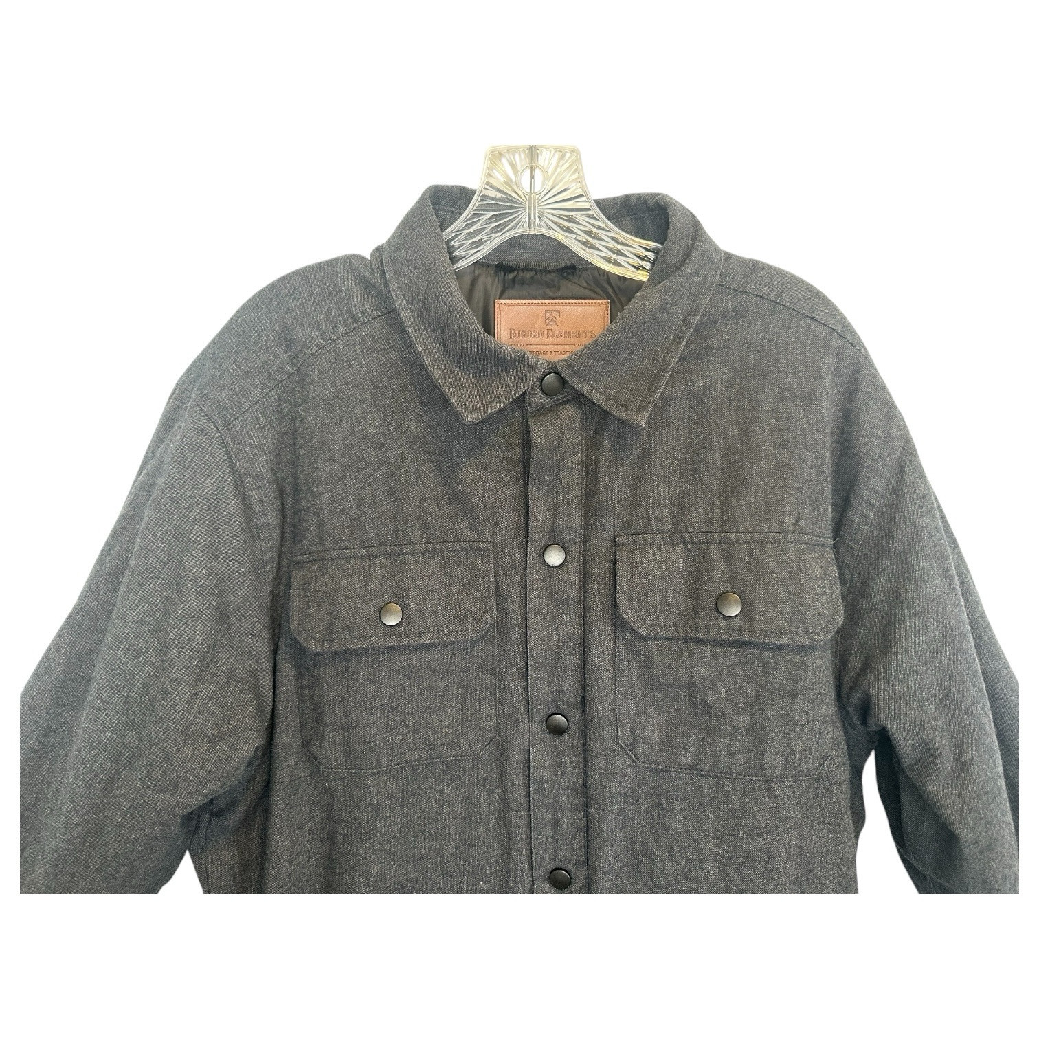 RUGGED ELEMENTS Jacket Mens Large Shacket Quilt L… - image 7