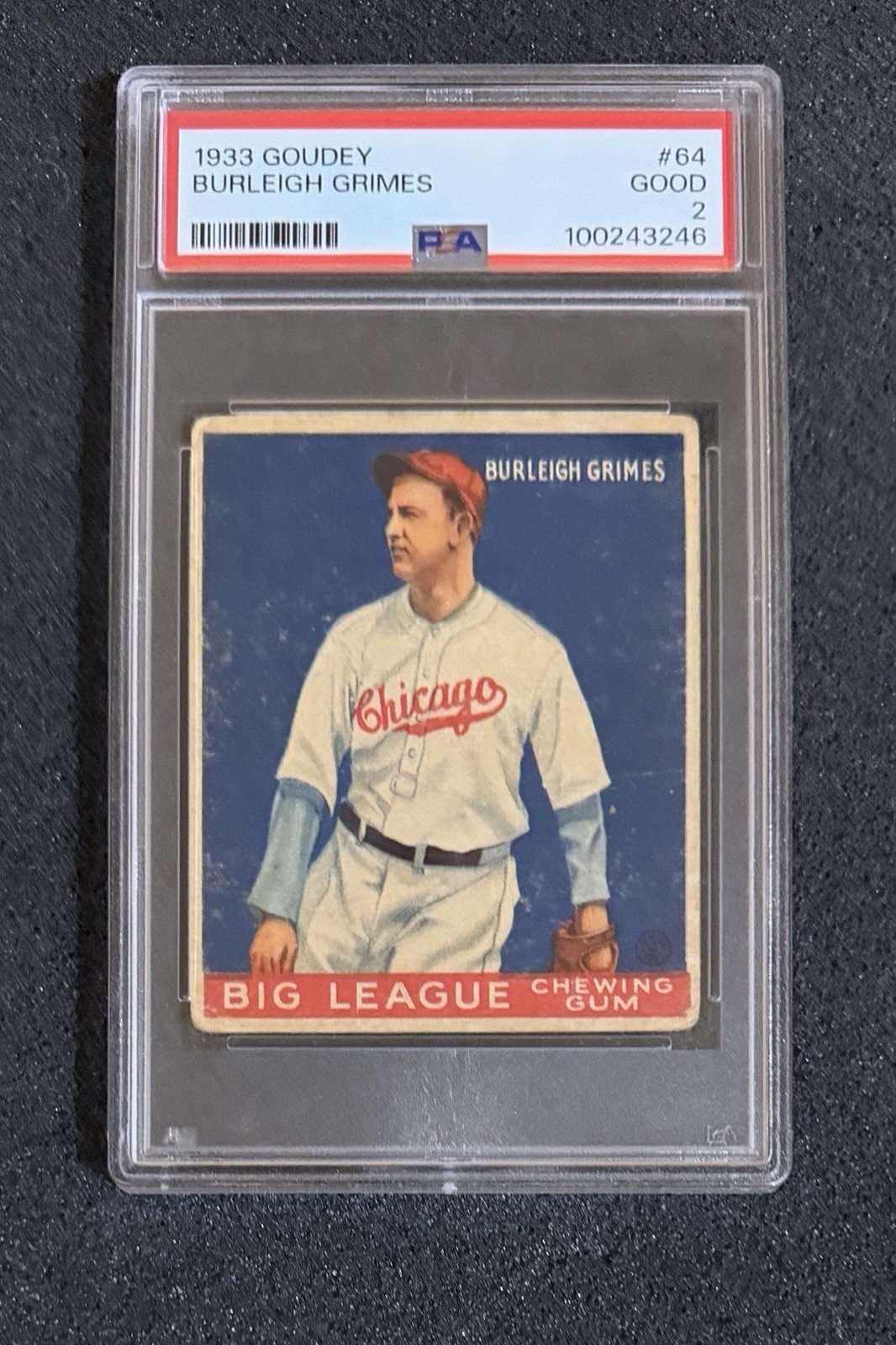 1933 Goudey - #64 Burleigh Grimes - PSA 2 (Newly Graded)