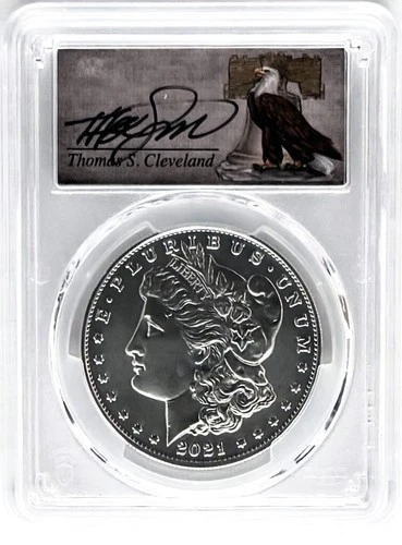 2021 CC SILVER MORGAN DOLLAR CARSON CITY PRIVY MARK ADVANCED RELEASE PCGS MS70
