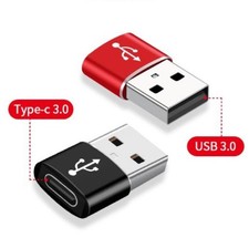 USB Type A Male to USB C Type C Female Charging Port Adapter Converter Connecter