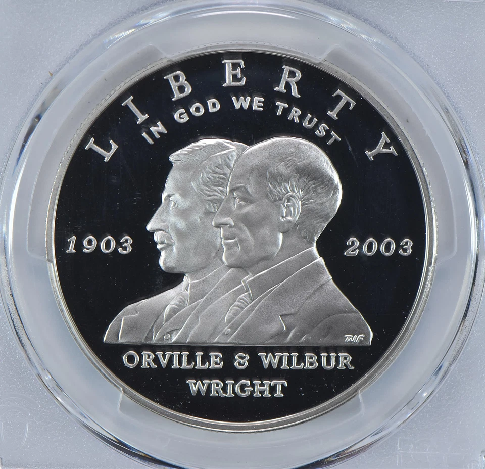 2003-P First Flight Commemorative Dollar PR69 DCAM PCGS Blue Label *4707 - Image 3 of 4