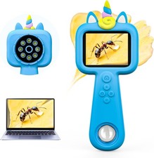 600X Handheld Microscope for Kids,Christmas Gift for Girls Boys Mini Pocket