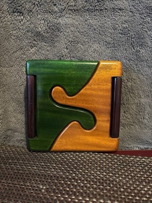 Vintage Bio Funktionskunst Holz Gesicht Schmuckkästchen, 2000er, Kolumbien