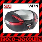 Top Case Givi V47 N 47L * UPE: 245.00 Colour: Black/Red + Aluminium Trim Top Case Suitcase