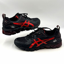ASICS GEL-Quantum 180 6 Black Electric Red Men Size 10 Running Shoes 1201A063-00