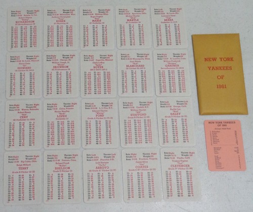 APBA Baseball großartige Teams der Vergangenheit Kartensets (GTOP) ~ Sie wählen - Bild 222 von 266