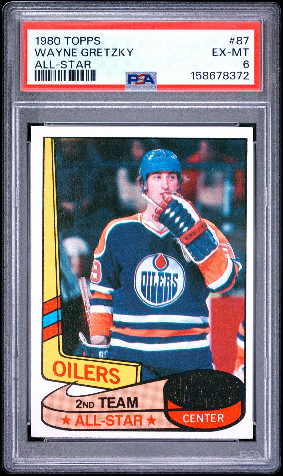 1980 TOPPS ALL-STAR #87 WAYNE GRETZKY PSA 6