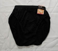 Bali Women's Comfort Revolution Full Coverage Hi-Cut Brief DH3 Black 10/11 NWT