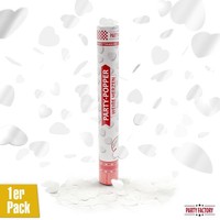 Party Popper 40Cm WeißE Herzen Hochzeit Verlobung Liebe Deko Konfetti