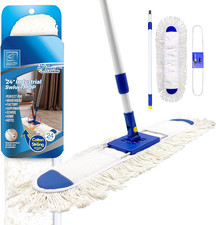 60Cm Large Flat Mop Floor Duster, Industrial Mop Kit with Absorbent Cotton Floor