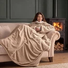 Silentnight Snugsie USB Heated Wearable Blanket Electric 3 Heat Settings Sherpa
