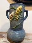 Roseville Vase Blue Green Ceramic