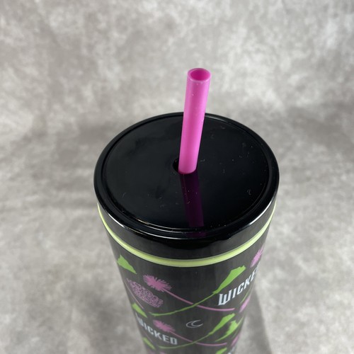 Wicked 23oz Plastic Cup Tumbler with Straw Glinda & Elphaba 2024 ZAK! - Picture 3 of 9