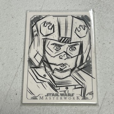 2015 Topps Star Wars Masterwork Luke Skywalker Sketch By Chris Raimo!!!  