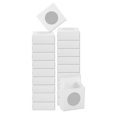 20Pcs Kraft Soap Boxes, 3" x 3" x 1.2" Kraft Treat Boxes with Window(White)