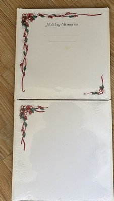 Creative Memories 12x12 Holiday & Border Blank Scrapbook Pages 2 packages- NEW