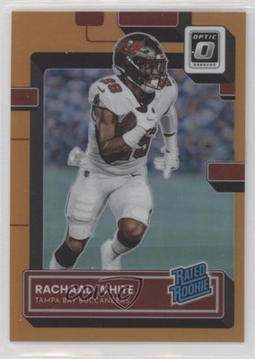 2022 Panini Donruss Optic Rated Orange Prizm /199 Rachaad White Rookie RC 10k8